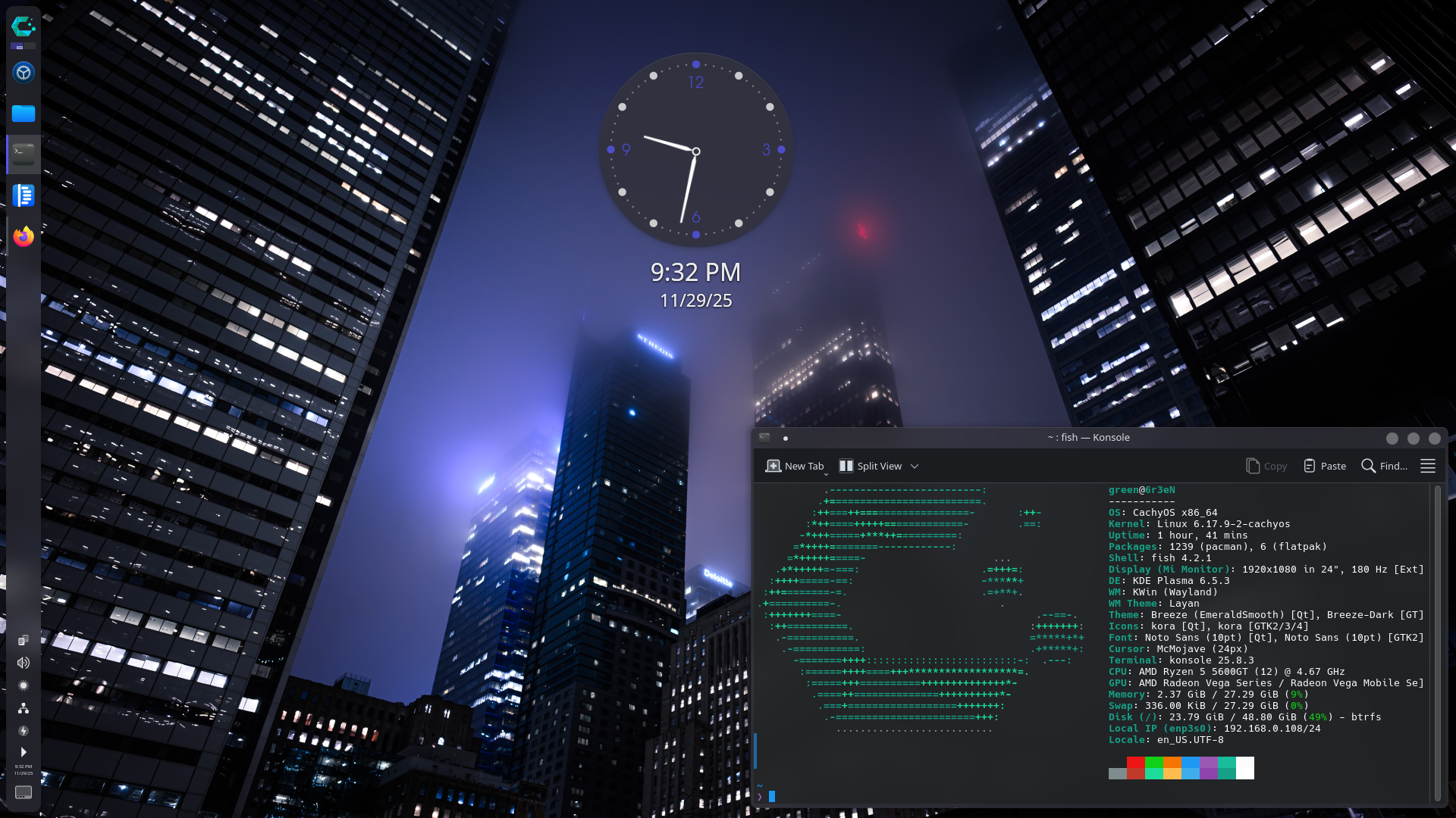 Desktop KDE rice screenshot